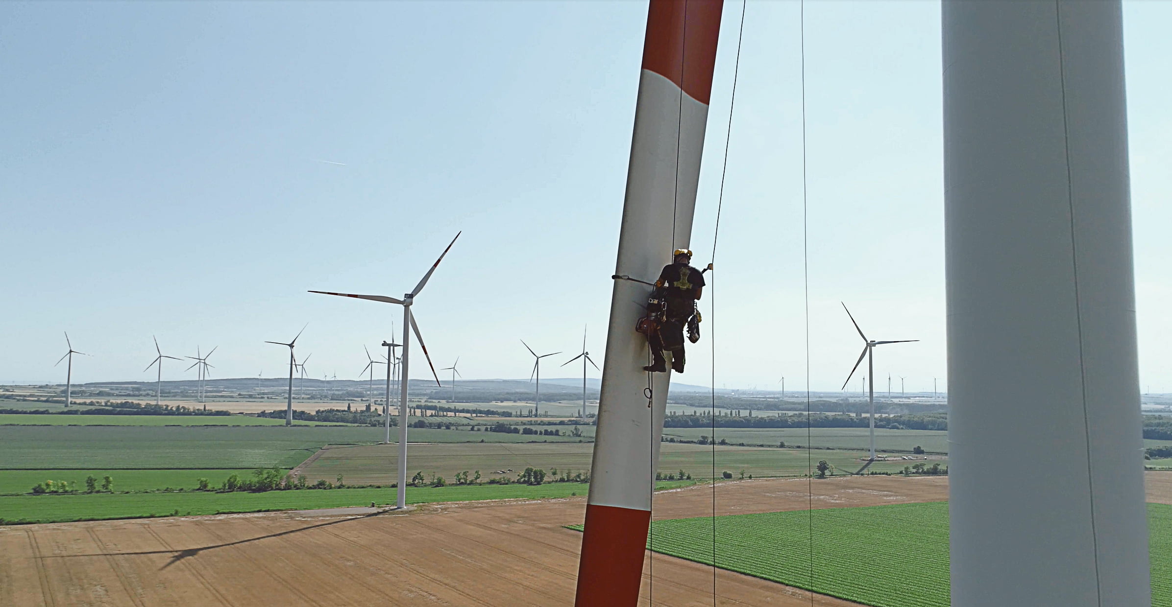 Industriekletterer:innen in der Windenergie

